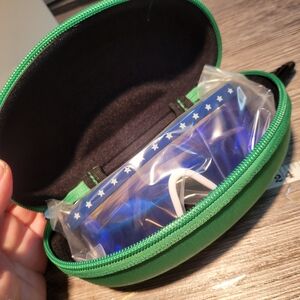 Tipsy Elves NWT Say Can You See Sunglasses With Case Red White & Blue Star